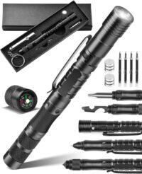 Father Day Gifts, 12 IN 1 Tactical Pen Multitool Pen,Gifts for Him Cool Gadgets for Men, EDC Gear Survival Pen, Birthday Gifts for Men, Boyfriend, Husband, Dad Gifts Mens Gifts for Father, Grandpa