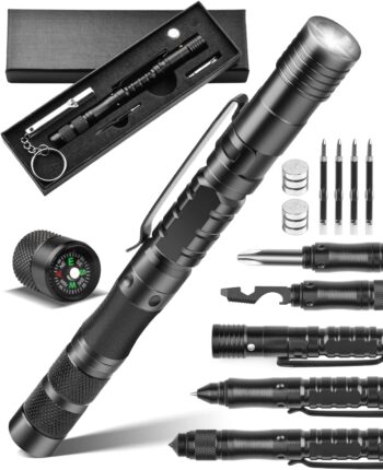 Father Day Gifts, 12 IN 1 Tactical Pen Multitool Pen,Gifts for Him Cool Gadgets for Men, EDC Gear Survival Pen, Birthday Gifts for Men, Boyfriend, Husband, Dad Gifts Mens Gifts for Father, Grandpa