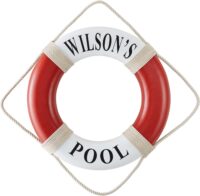 Let's Make Memories Personalized Decorative Life Preserver Ring - Unique Pool, Boat, Beach House Decor - Personalize with Message - 21" D