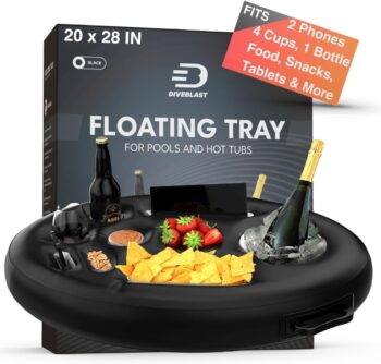 Premium Floating Drink Holder for Pool, Hot Tub Accessories for Adults - Pool Drink Holder Floats, Swimming Pool Accessories for Adults, Drink Floaties for Pool, Pool Drink Floats…